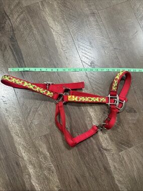 Red Peppers large Nylon Horse Halter